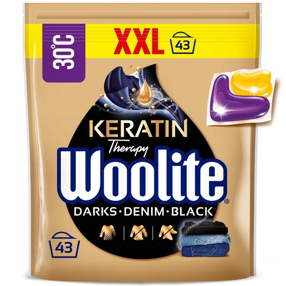Woolite laundry Capsules for DARK FABRICS caps XXL pack 43 washes Made in Europe